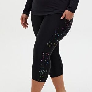 Torrid High-Rise Pocket Capri Swim Legging 3x NWT